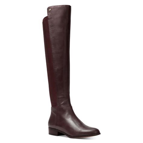 all leather michael kors bromley boots|Michael Kors bromley boots brown.